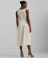 ფოტო #2 პროდუქტის Women's Belted Fit & Flare Dress