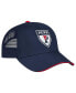 Фото #3 товара Men's Navy Pennsylvania Quakers Wyatt Primary Team Trucker Adjustable Hat