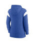 Фото #2 товара Women's Royal/White Los Angeles Rams Monaco Lightweight Full-Zip Hoodie