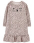 Kid Leopard Fleece Nightgown 8-10