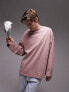 Фото #1 товара Футболка Topman Oversized в пыльно-розовом цвете