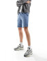 Brave Soul jersey shorts in steel blue BLAU, XS - W28-30 - фото #1