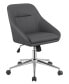 35.25" Plywood Upholstered Office Chair with Casters
