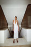 Фото #1 товара Платье с горловиной халтер и зеркальными деталями ZARA