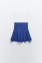 Pleated knit skirt