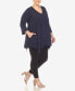 Фото #4 товара Plus Size Empire Cut V-neck Tunic Top