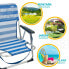Фото #3 товара Пляжный стул Aktive Складной Синий 44 x 72 x 35 cm (4 штук)