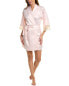 Фото #1 товара Flora Nikrooz Solid Charmeuse Wrap Robe Women's