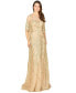 ფოტო #2 პროდუქტის Women's Cape Sleeve Mother's Gown