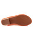 Фото #7 товара Softwalk Parker S2003-840 Womens Orange Leather Slip On Heeled Sandals Shoes