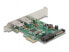 Delock 90096 - PCIe - USB 3.2 Gen 1 (3.1 Gen 1) - Low-profile - PCIe 2.0 - SATA 15-pin - Silver