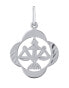 Фото #1 товара Silver pendant zodiac sign Libra - four-leaf clover SILVEGOB10281S10