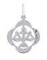 Silver pendant zodiac sign Libra - four-leaf clover SILVEGOB10281S10