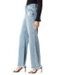 Фото #3 товара Women's Codie High-Rise Wide-Leg Fringe-Hem Jeans
