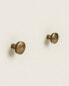 Round gold door knob (pack of 2)