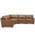 Фото #4 товара Radley 113" 5-Pc. Leather Wedge L Shape Modular Sectional, Created for Macy's