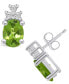 Фото #1 товара Серьги Macy's Peridot and Diamond Stud