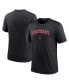 Фото #1 товара Men's Heather Black Cincinnati Reds Authentic Collection Early Work Tri-Blend Performance T-shirt