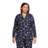 Фото #3 товара Women's Plus Size Long Sleeve Print Flannel Pajama Top