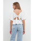 Women's Textured Back Tied Top