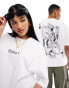 Фото #2 товара ASOS DESIGN unisex oversized license t-shirt with Pusha T graphics in white