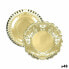 Snack tray Algon Golden Circular 23 x 23 x 1,5 cm (48 Units)
