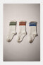Фото #2 товара Pack of three striped socks