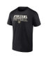 Фото #3 товара Men's Black New Orleans Saints Big and Tall N'Orleans Football Statement T-shirt