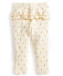 Фото #3 товара Baby Girls Felicity Field Floral-Print Ribbed Ruffled-Back Leggings, Created for Macy's