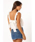 ფოტო #5 პროდუქტის Women's Raye Ruffle Strap Top