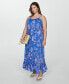 Women's Printed Long Dress Синий, 10 - фото #4