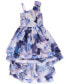Фото #2 товара Платье для малышей Speechless Floral One-Shoulder High-Low Maxi Dress