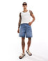 Фото #8 товара ASOS DESIGN 2 pack muscle vests in light blue and charcoal