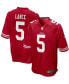 Фото #4 товара Men's Trey Lance Scarlet San Francisco 49ers 2021 Draft First Round Pick Game Jersey