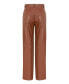 Фото #4 товара Women's Wide Leg Pleather Pants