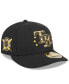 Фото #1 товара Men's Black Tampa Bay Rays 2024 Armed Forces Day Low Profile 59FIFTY Fitted Hat