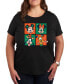 ფოტო #1 პროდუქტის Air Waves Trendy Plus Size Disney Holiday Graphic T-shirt