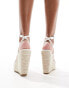 Фото #8 товара Glamorous espadrilles wedge heeled sandals in white