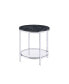 Фото #2 товара Virlana End Table, Faux Black Marble & Chrome Finish