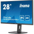 Computerbildschirm IIYAMA Prolite 28, IPS LED, 3840x2160 (4K), 300CD/m, Lautsprecher, HDMI, Dport, USB-Hub (4x3,0), 3 ms