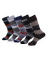 ფოტო #1 პროდუქტის Men's Genteel Striped Crew Socks 5 Pack