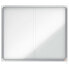 NOBO Premium Plus 15xA4 Sheets Magnetic White Surface Interior Display Case With Sliding Door