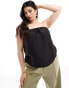 River Island Plus satin bandeau top in black Черный, 52 - фото #2