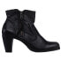 Фото #1 товара Blackstone Jl72 Zippered Booties Womens Black Casual Boots JL72-001