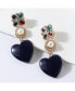 Фото #2 товара Women's Royal Heart Drop Earrings