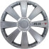 Фото #1 товара J-Tec J13586 Set of 13-Inch / 33-cm Wheel Trims in Silver and Chrome