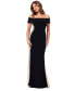 ფოტო #1 პროდუქტის Petite Beaded-Panel Off-The-Shoulder Dress