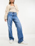 River Island 90s straight jean in midwash blue