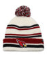 Фото #1 товара Big Boys and Girls Cream Arizona Cardinals Driftway Cuffed Knit Hat with Pom