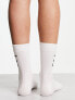 COLLUSION Unisex logo sock in white